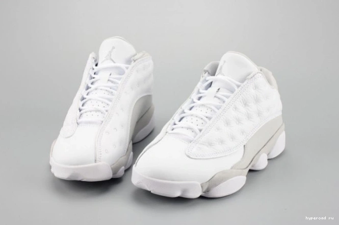 white mens Air 310810-100 LowPure 13 Jordan Money 1001